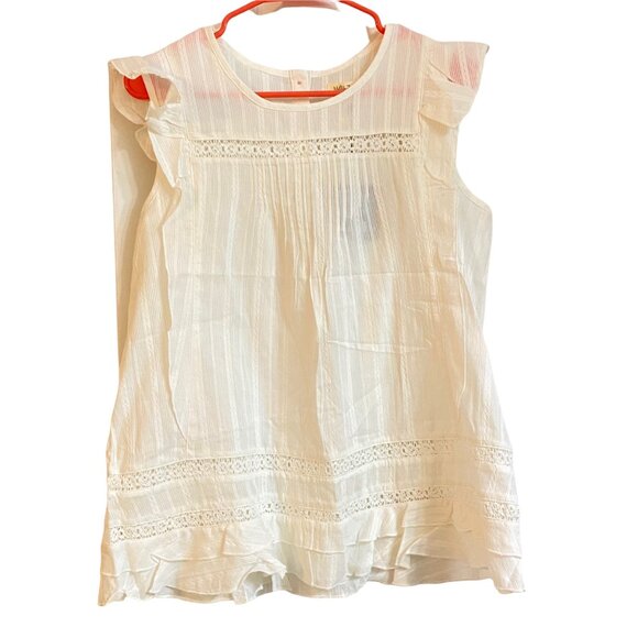 Matilda Jane Medium NWT White Morning Dew Sleeveless Top - Picture 4 of 9